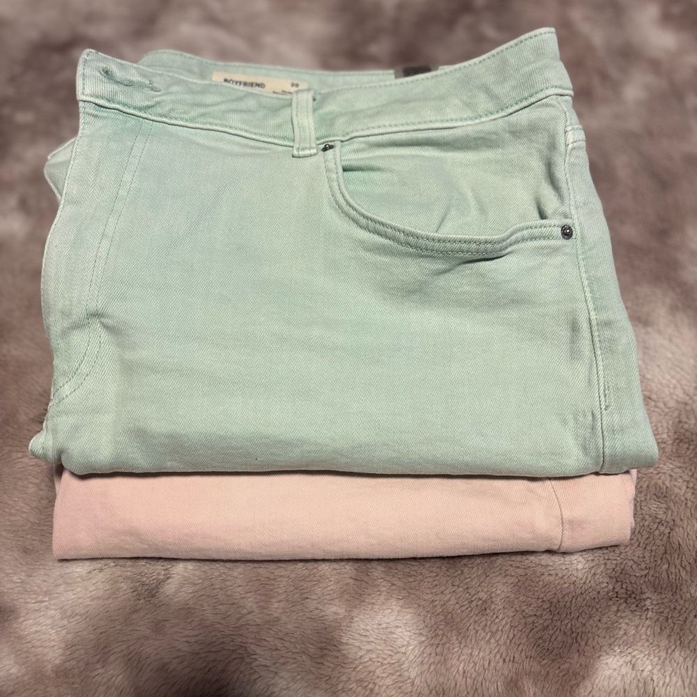 Marks & Spencer Soft Green and Pink Skinny Jeans 2 for $20.00